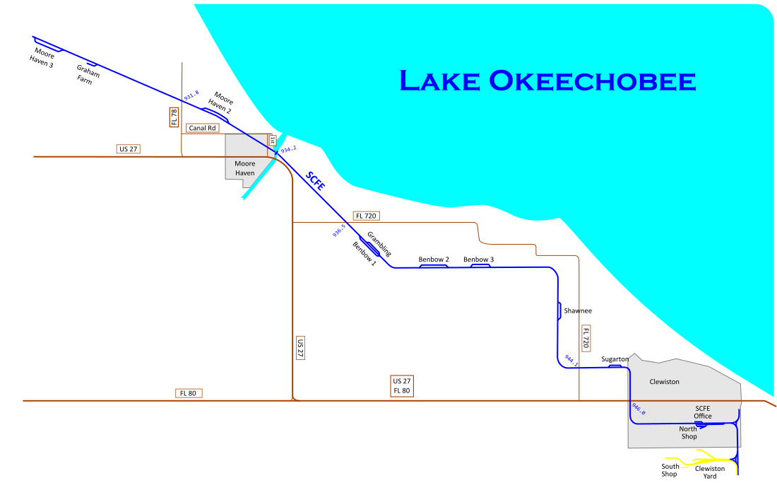 Map of Moore Haven District