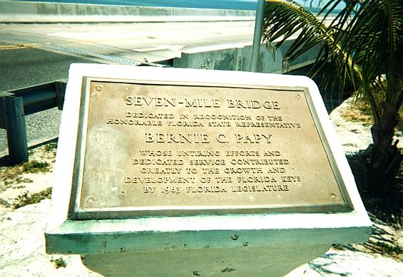 7 mile bridge plaque