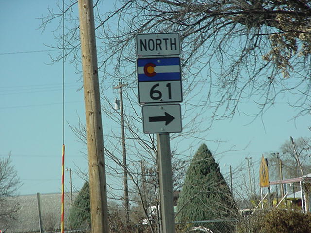 CO 61 north sign