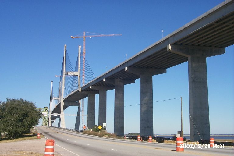 2002 view of cable stayed span