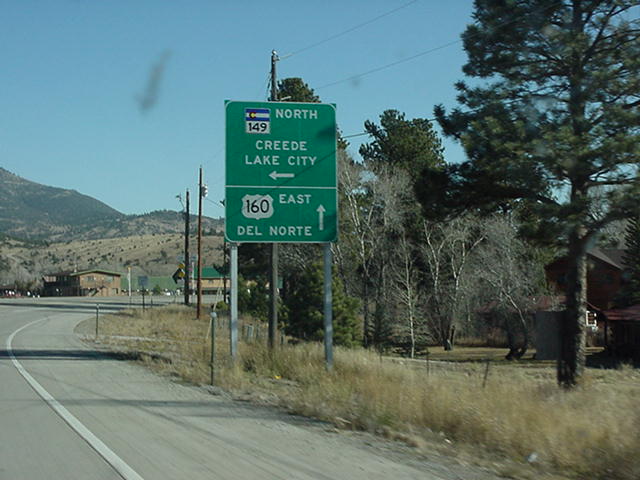 US160 x CO149 sign