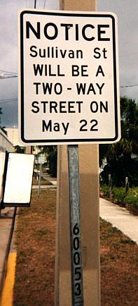 Sullivan St. will be 2 way May 22