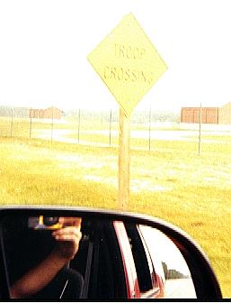 Troop crossing