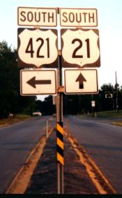 US421 interchange with US21 south