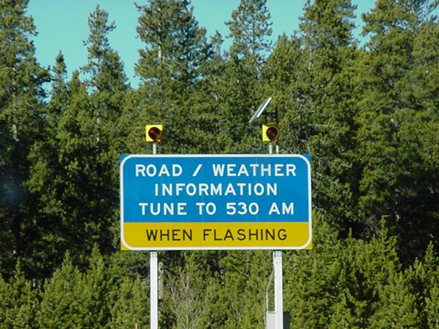 Weather information sign